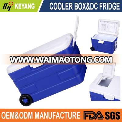 40L cooler box with wheels for picnic, fishing, climbing